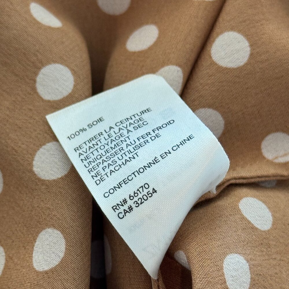 Zimmermann Brown Polka-Dot Silk Midi Dress – Size 1 (US 4) - Picture 14 of 14